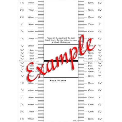 uk 5 auto focus lens calibration chart micro adjustment micro adjustment chart