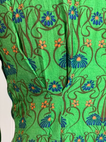 Urban Outfitters Green Floral Long Sleeve Wrap Top Rayon Womens S - Picture 14 of 15