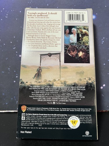 The Thorn Birds VHS Set Parts 1 2 3 4 open box - Picture 9 of 13