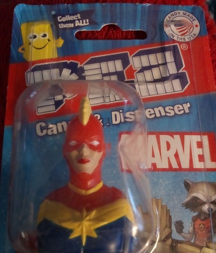 PEZ+CANDY & DISPENSER+MARVEL "CAPTAIN MARVEL"+COMES W/ 3 CANDY - Picture 3 of 5