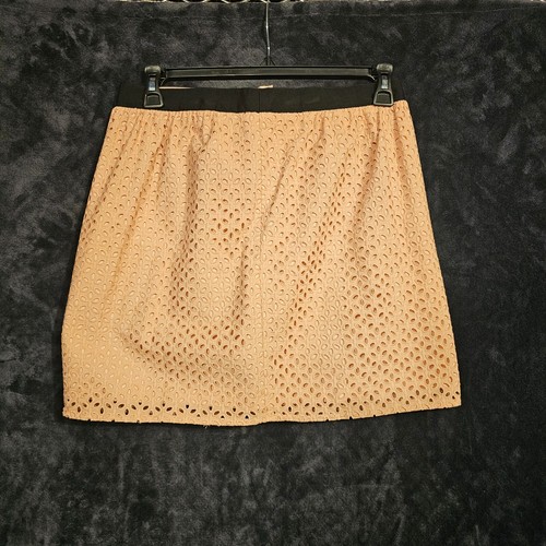 Ann Taylor Loft Petites 8P Pink Quilted Skirt Shimmer Pockets Lined - Picture 6 of 6