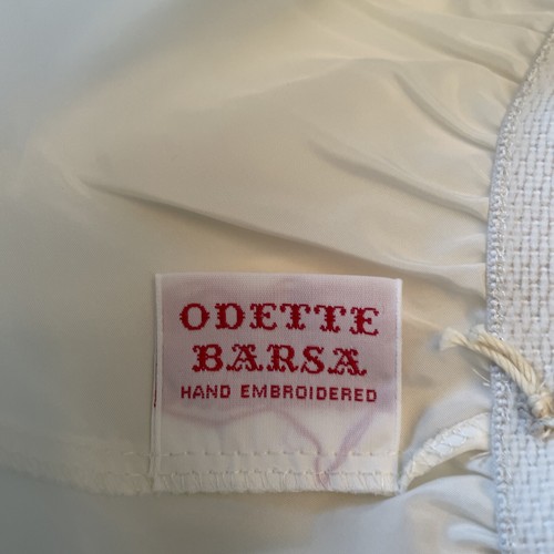 Vintage 1960's ODETTE BARSA Hand Embroidered Seashells Half Slip New - Picture 13 of 16