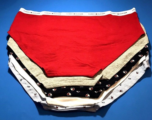 Tommy Hilfiger XLG Hipster Women's Cotton Panties -5 Pack- Hole-See Description - Picture 6 of 7