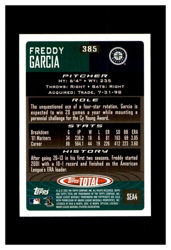 2002 TOPPS TOTAL 342-499 YOU PICK SEE SCANS, STARS, ROOKIES, CHECKLISTS NR.MT/MT - Picture 65 of 221