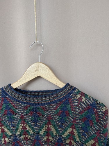 Lobo Pendleton Sweater Men's XL Cotton Blend Pullover Geometric Made in USA - Picture 6 of 12