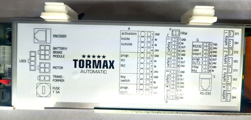 TORMAX CONTROL UNIT 2201, TID 405985, 1588390, MCU8-CONU-85-A, SLIDE CONTROL - Picture 2 of 6