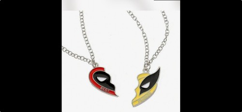 Deadpool Wolverine BFF Collar Colgante, 2 Piezas, Nuevo - Imagen 2 de 2