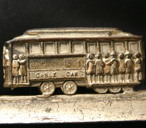 Vintage Metall Souvenir 501 POWELL STREET CABLE CAR SF - Bild 4 von 5