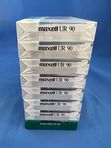 Maxell UR90 Audio Cassettes - 8 Brand New Factory Sealed UR-90 ~ Free Shipping ~ - Picture 4 of 7