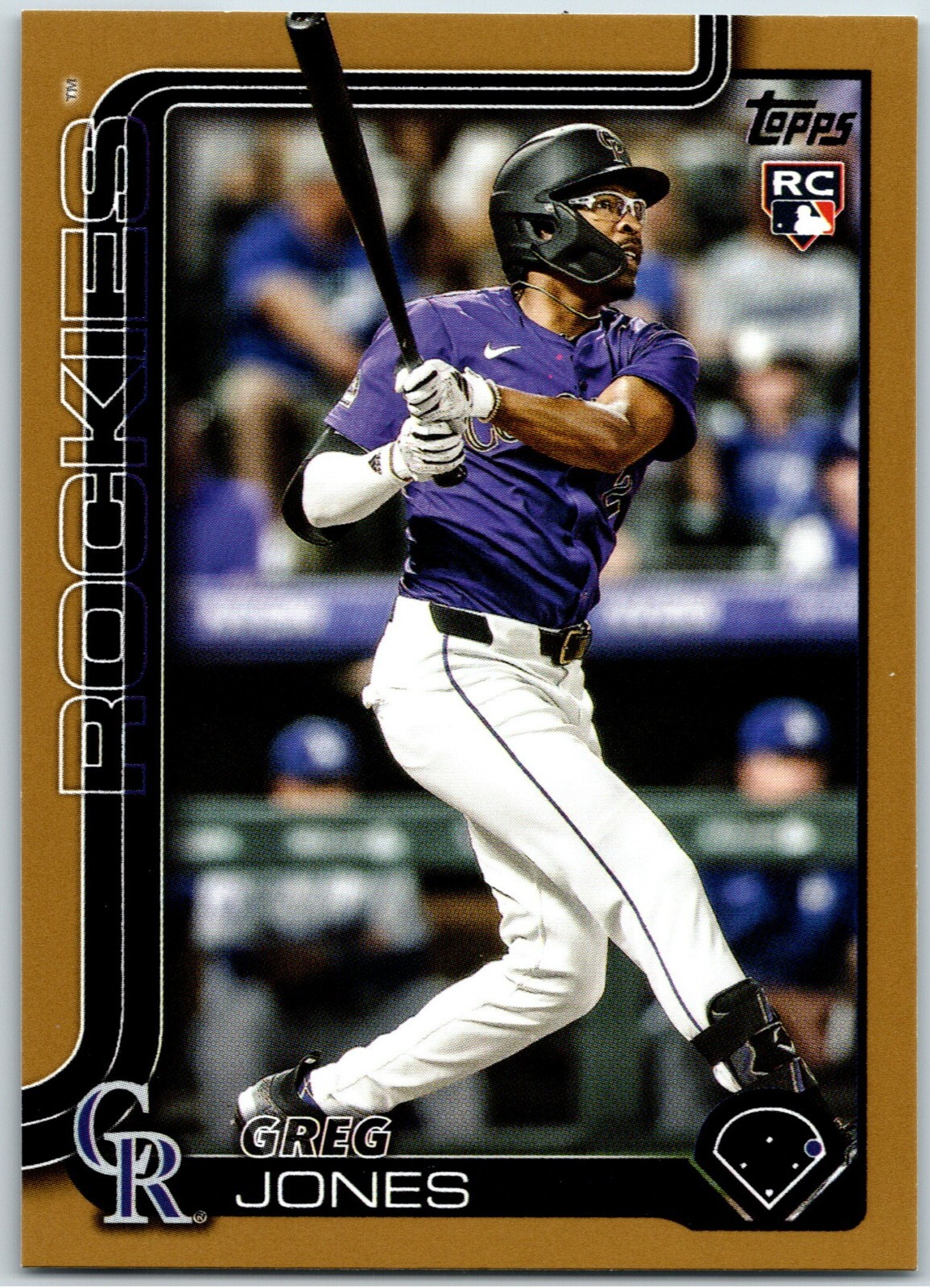 #36 Greg Jones, Colorado Rockies RC 2025 Topps Series 1 Gold /2025