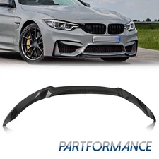 For 2015-2020 M3 F80 M4 F82 F83 CS Style Black Gloss Front Bumper Lip Splitter