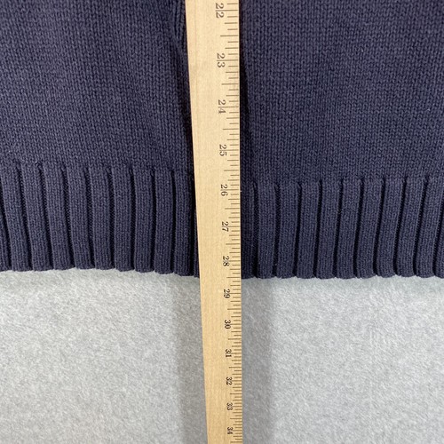 Old Navy Sweater Men’s XL Navy Blue Crew Neck Pullover Cotton - Picture 6 of 7