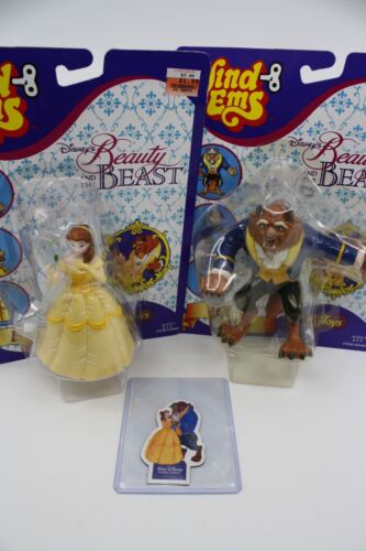 Disney Beauty and the Beast Wind-Ems JusToys New on Card Bonus Home Video Magnet - Picture 14 of 17