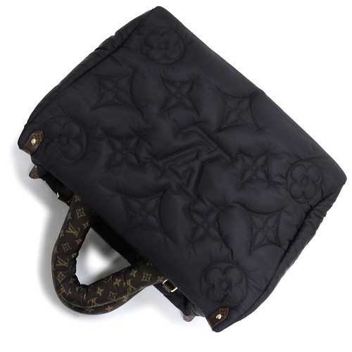 LOUIS VUITTON LV Pillow On The Go MM Handbag Monogram Nylon, Black Brown M21069 - Picture 6 of 10