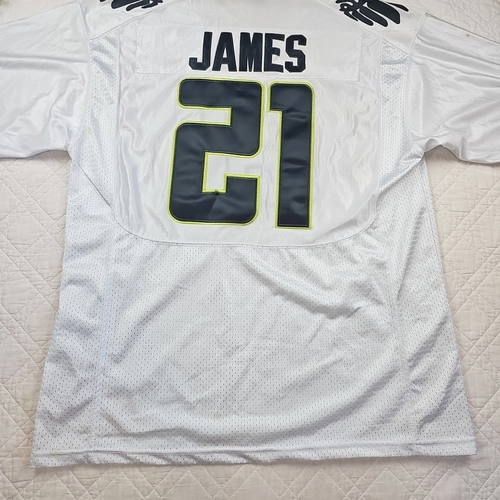 VTG Nike Oregon Ducks Mens White Football Jersey LaMichael James Size 54 - Picture 10 of 11
