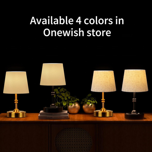 2 Pack Small Cordless Lamps, Battery Operated Table Lamp Dimmable, 4000Mah Recha - Picture 4 of 12