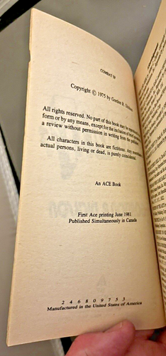 Combat Sf Gordon R. Dickson Paperback First Ace Printing 1981 - Picture 3 of 3