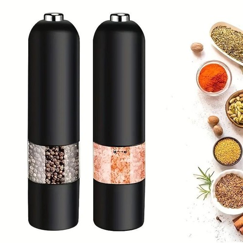 Electric Salt & Pepper Grinder, Adjustable, Rechargeable Kitchen Spice Mill - Picture 7 of 12