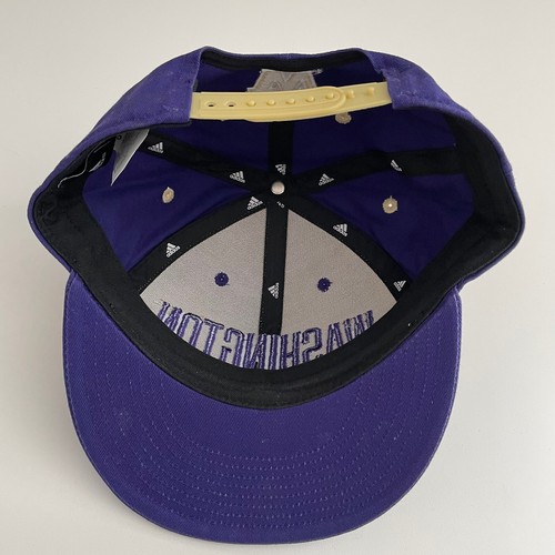 University of Washington Huskies Adidas Hat Purple Snap Back Hat Cap OSFA - 第 7/9 張圖片
