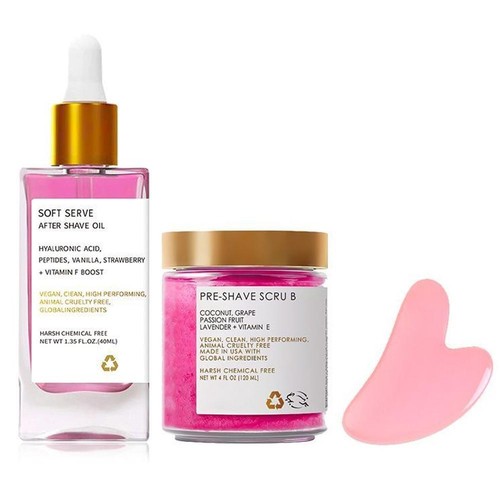 Strawberry Aftershave Oil 3-Piece Set NEW Y7B2 N2S3