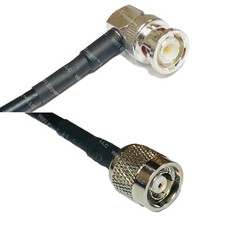 RFC195 BNC MALE ANGLE to RP-TNC MALE Coax RF Cable USA-Ship Lot