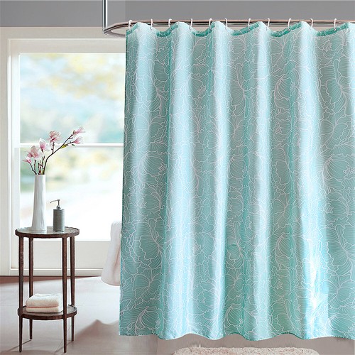 Extra Long Polyester Bathroom Shower Curtains Splash Proof Fabric Shower Curtain - Picture 30 of 63
