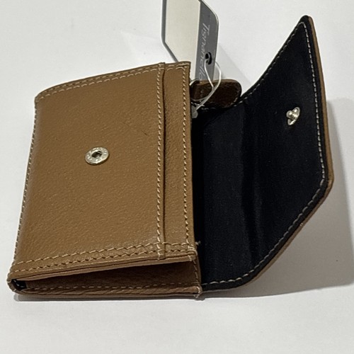 Tignanello Genuine Pebble Leather Wallet Photo ID Coin Key Chain Compact NWT - Picture 8 of 18