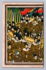 Antique Japanese Art Postcard ~ Royal or Military? Ukiyo-e ~1910s