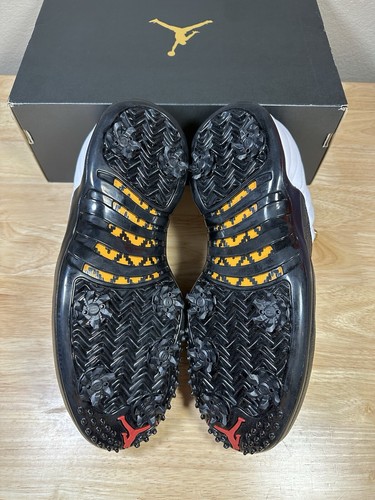 Air Jordan 12 Low Golf Taxi 2022 Black White BRAND NEW DH4120-100 Mens Size 10.5 - Picture 6 of 9