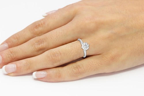 Diamond Lab Grown IGI Certified 1.21 carats. Clarity: VS-1 Color: F . 14K Ring - Picture 6 of 6