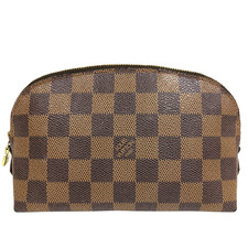 Louis Vuitton Cosmetic Pouch Brown Canvas for sale online | eBay
