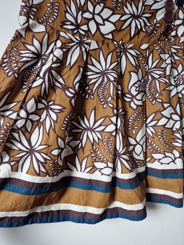 Topshop Vintage 90s Floral Cotton Summer Skirt Size 12 - Picture 2 of 5