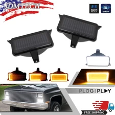 Smoked Lens Switchback LED Signal Light For 1983-1988 Chevrolet GMC Pickup Truck