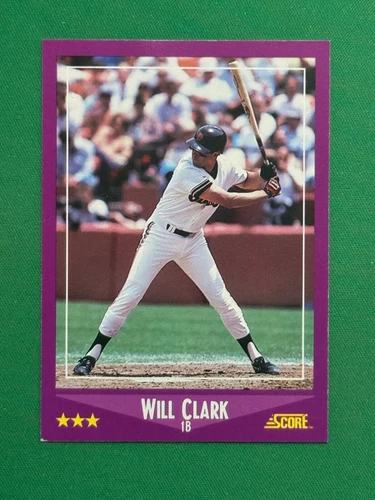 1988 Score Baseball #78 Will Clark