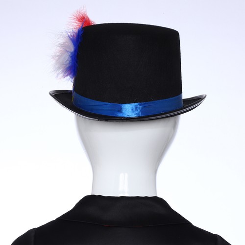 Unisex Adults Felt Hat Feather Gentleman Cap Elegant Party Prop Masquerade Soft - Picture 20 of 27