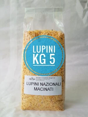 LUPINI NAZIONALI MACINATI -KG 5- CONCIME BIOLOGICO X AGRUMI ORTO ACIDOFILE