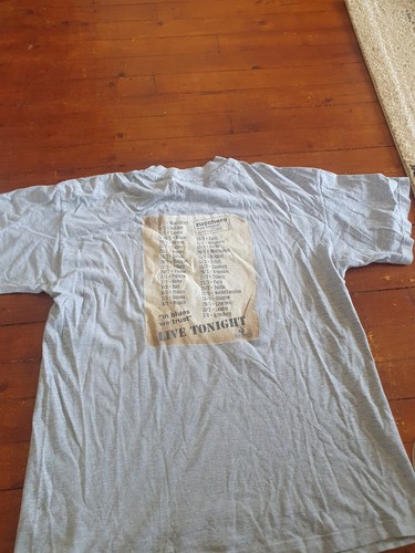 T-shirt Zucchero Blue Sugar Fornaciari World Tour vintage 1999 taglia L - Foto 9 di 13
