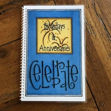 BIRTHDAY Book ANNIVERSARY ORGANIZER  Planner Personalized Free