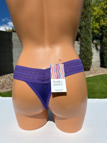 Hanky Panky DreamEase Original Rise Thong Panties One Size Electric Purple NWT - Picture 8 of 10