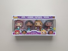 Funko Pop Disney Princess 4-Pack (Ariel / Jasmine / Rapunzel / Moana) GITD New