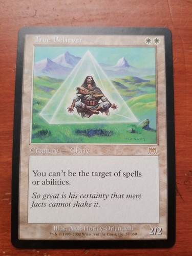 True Believer Onslaught PLD White Rare MAGIC THE GATHERING MTG CARD ABUGames