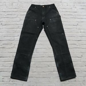 Vintage Carhartt Double Knee Canvas Work Pants Jeans Distressed Front Wip 32 Ebay