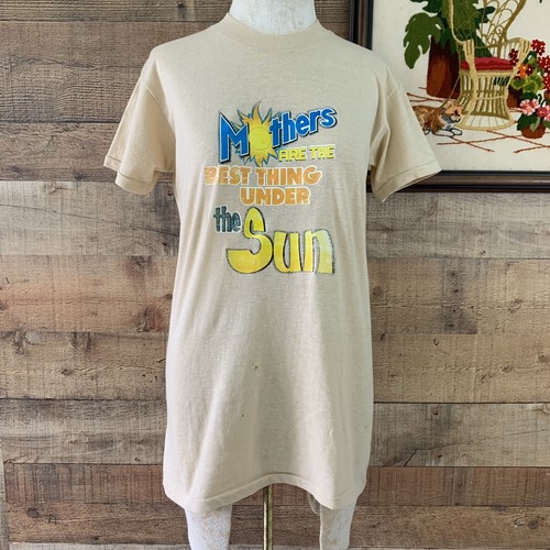Vintage 1970’s Devknit Mothers Are The Best Graphic Print T-shirt Sz Medium
