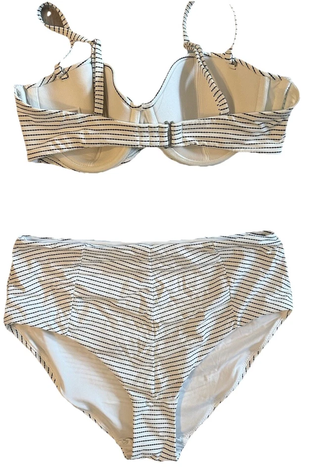 H&M Womens Size 6 Two Piece Bathing Swim Suit Swimsuit Bikini - Image 2 of 2