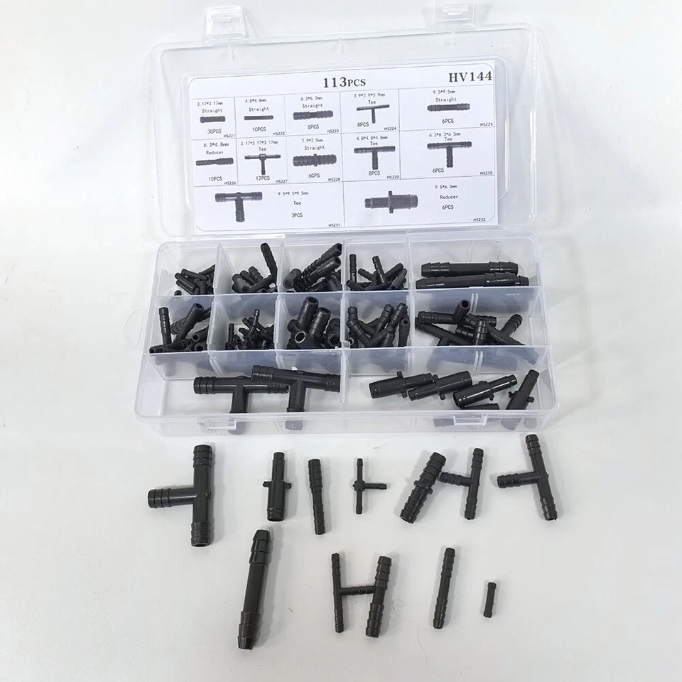 113 шт. автомобильных вакуумных соединителей в ассортименте трубок прямых тройниковых соединителей - Изображение 2 из 4