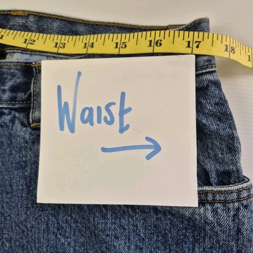 Timberland Jeans Mens Size 35 Blue Straight Leg Denim Zip Fly High Rise Comfort - Picture 7 of 12