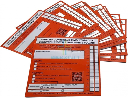 25 Cartelli Avviso Derattizzazione, Segnalatori Punti Esca Topi, in PVC - Foto 4 di 12