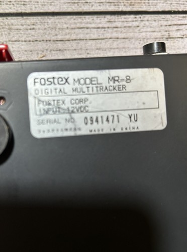 Fostex MR-8 Digital Multi-Track 8 Track Recorder 1 Compact Flash Card For Parts - Picture 5 of 6