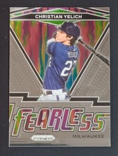 2021 Panini Prizm Fearless #FR-14 Christian Yelich - Milwaukee Brewers