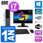 PC Dell Optiplex 990 DT Bildschirm 27 " i7-2600 RAM 8Go SSD 240Go Windows 10